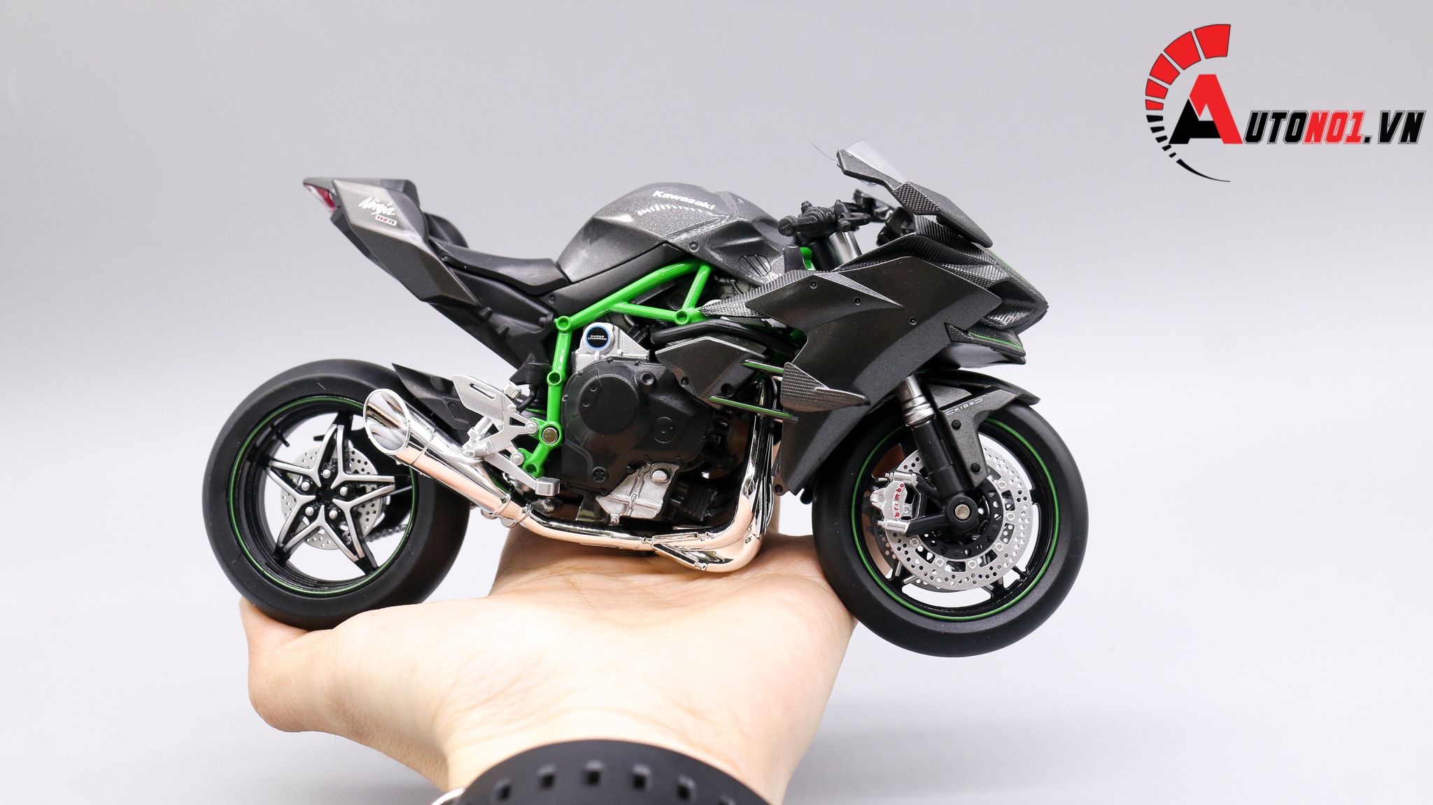  Mô hình xe Kawasaki Ninja H2R 1:12 Aoshima 2687 