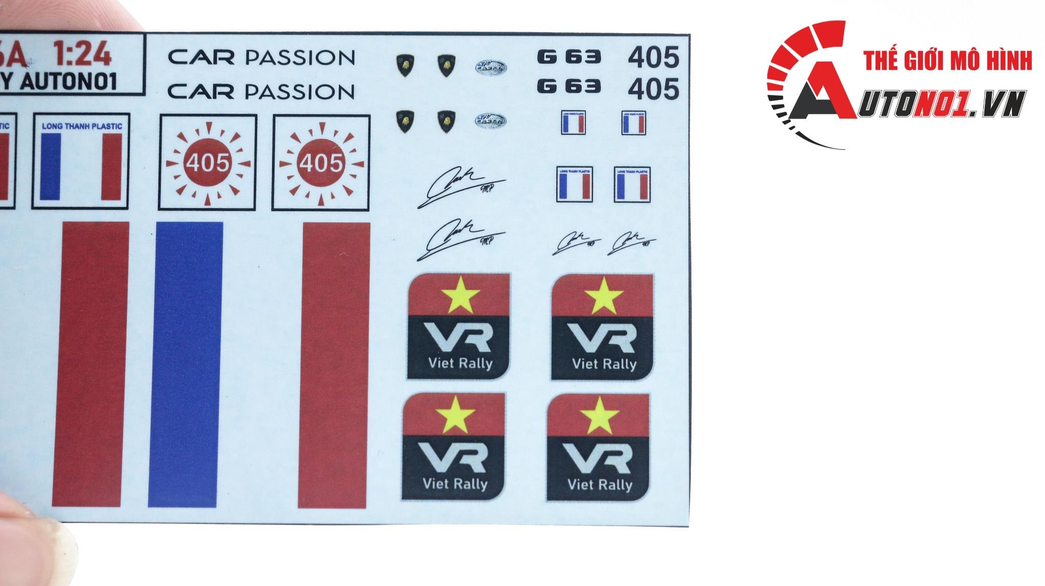  Decal nước độ Minh Nhựa - Viet Rally cho ô tô DC516 