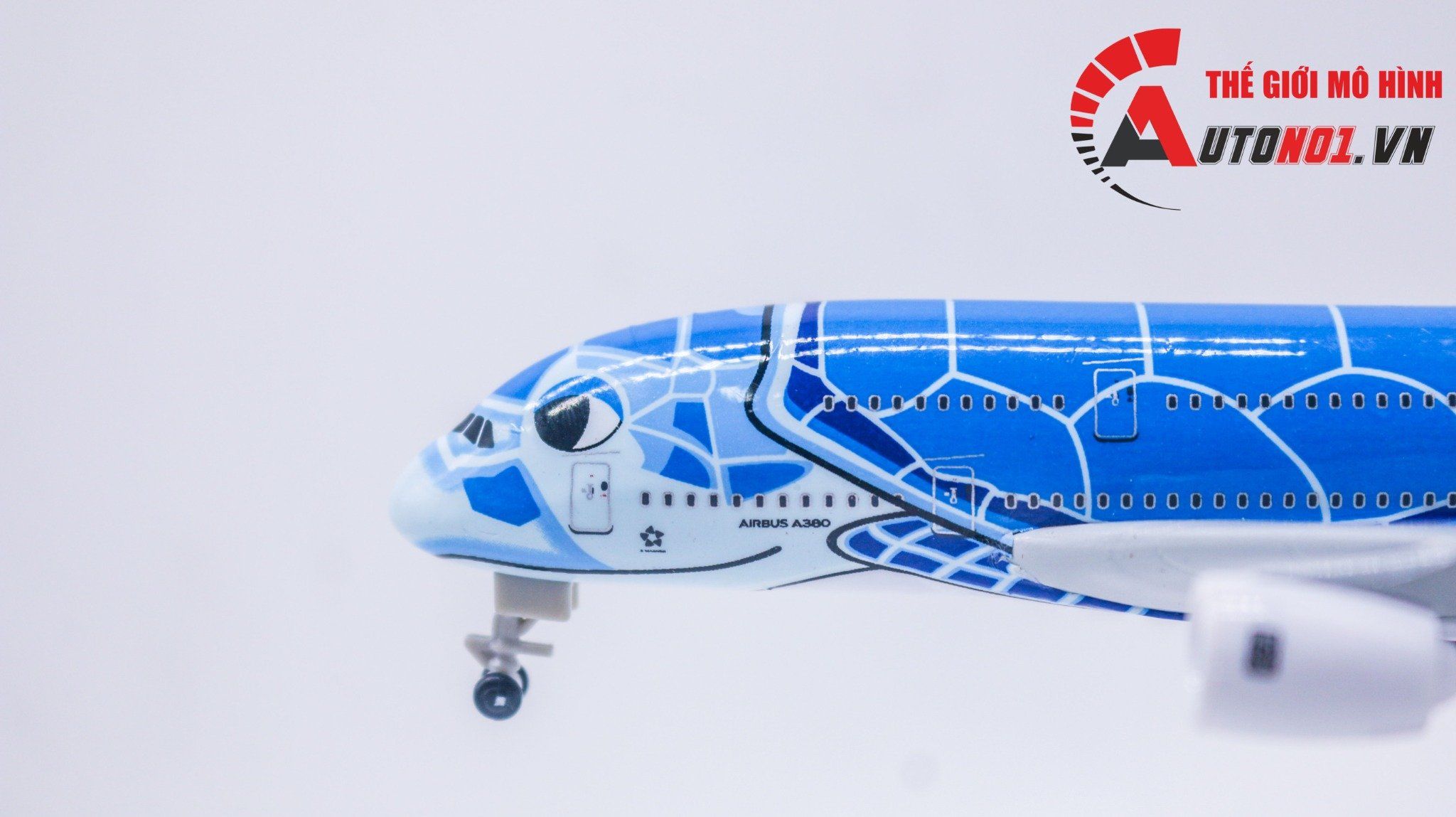  Mô hình máy bay Nhật Bản ANA Airlines Airbus A380 blue kích thước 20cm MB20086 