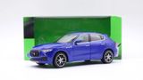  Mô hình xe Maserati Levante Blue đánh lái được 1:24 Welly 7466 