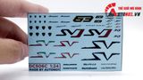  Decal nước trang trí xe Lamborghini - SVJ - SV - Aventador - Sian - Huracan tỉ lệ 1:24 Autono1 DC506c 