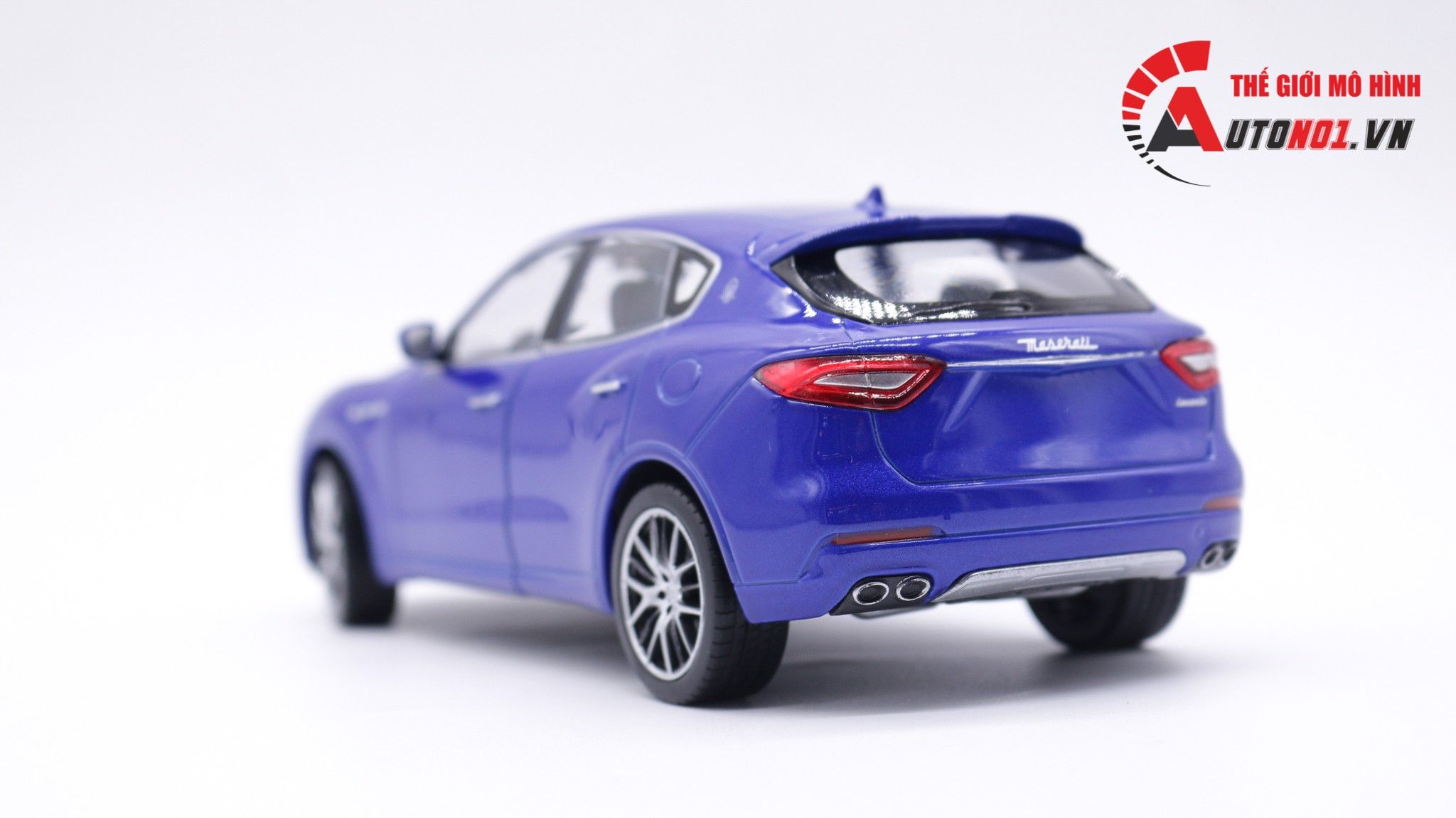  Mô hình xe Maserati Levante Blue đánh lái được 1:24 Welly 7466 