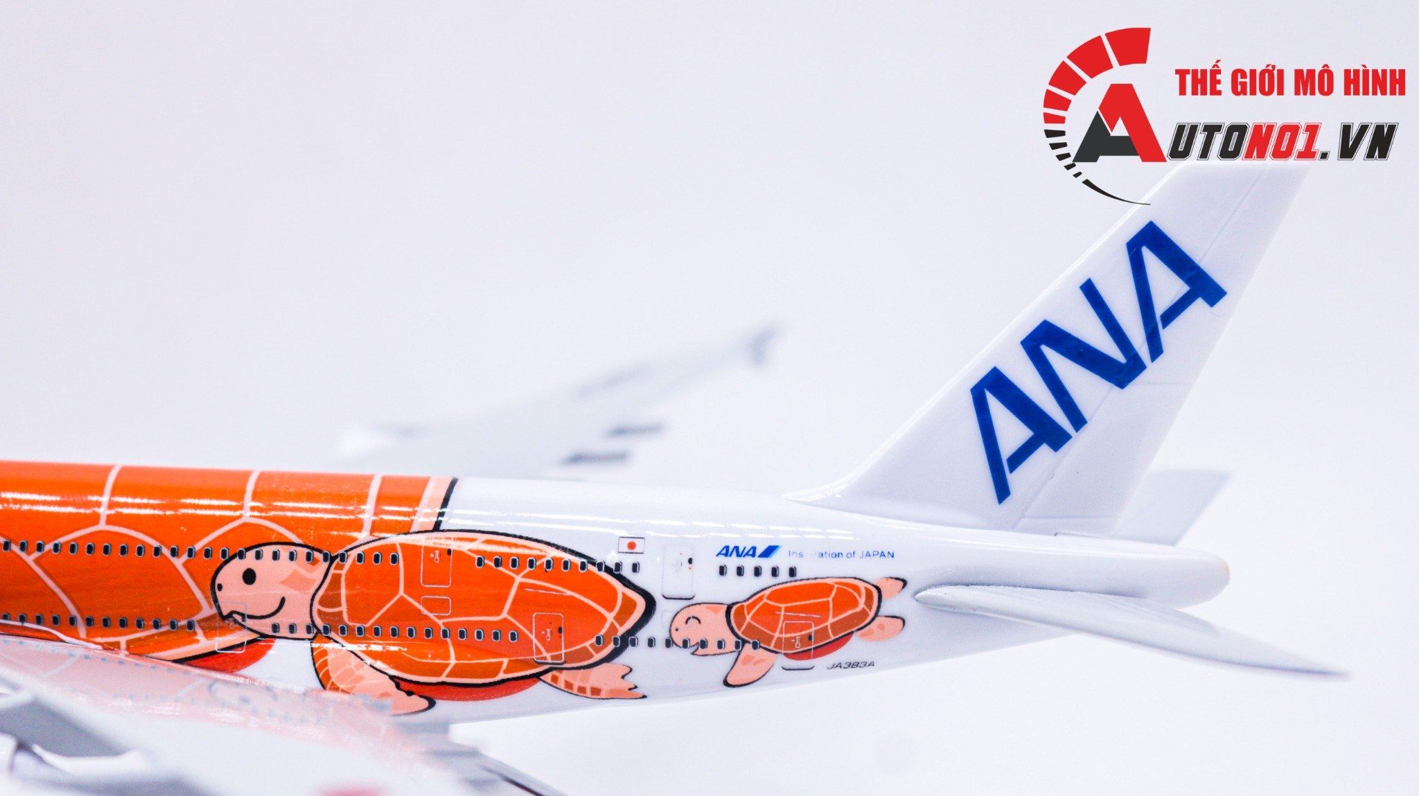  Mô hình máy bay Nhật Bản ANA Airlines Airbus A380 orange kích thước 20cm MB20088 