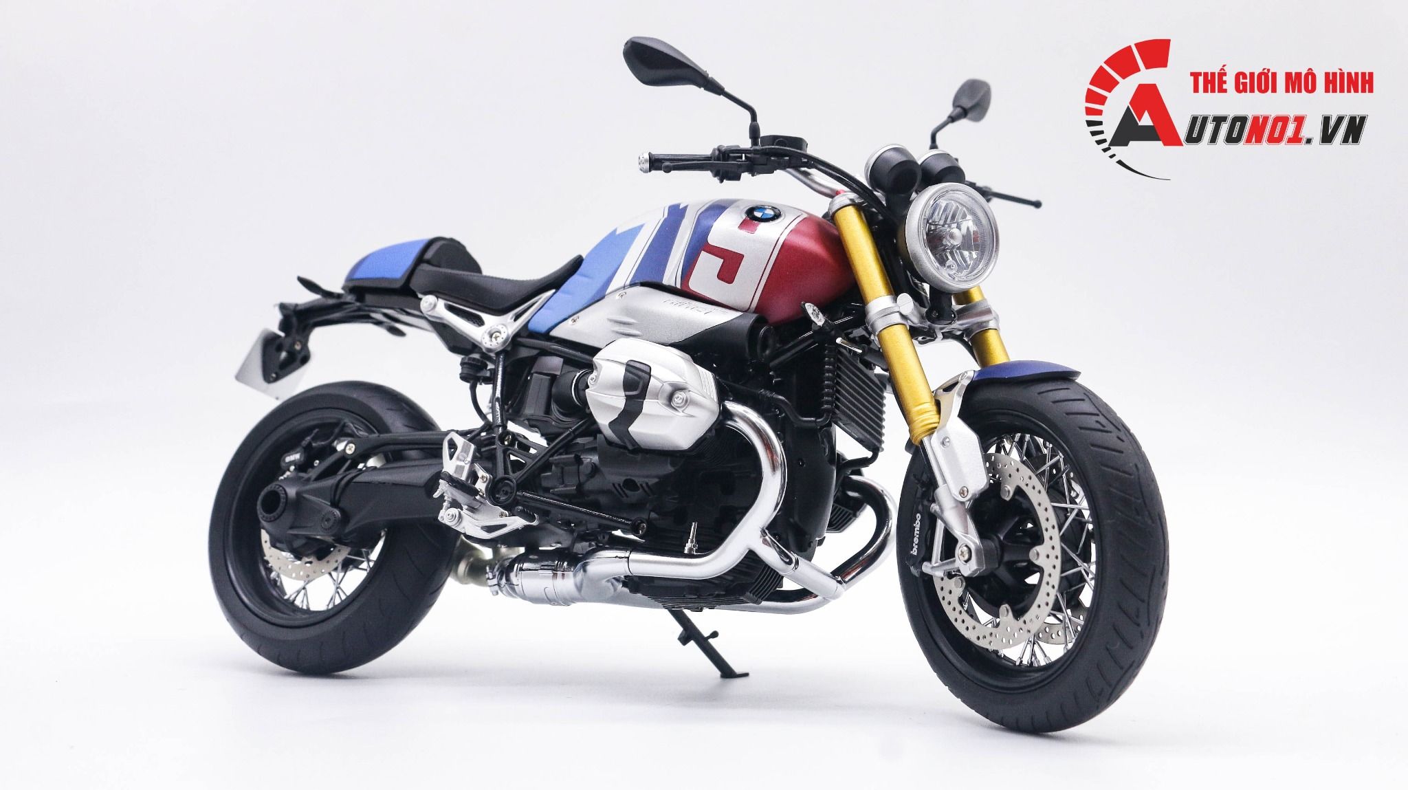  Mô hình xe cao cấp Bmw R Nine T R9t Version 719 Hoàn Thiện Tỉ Lệ 1:9 Meng D230d 