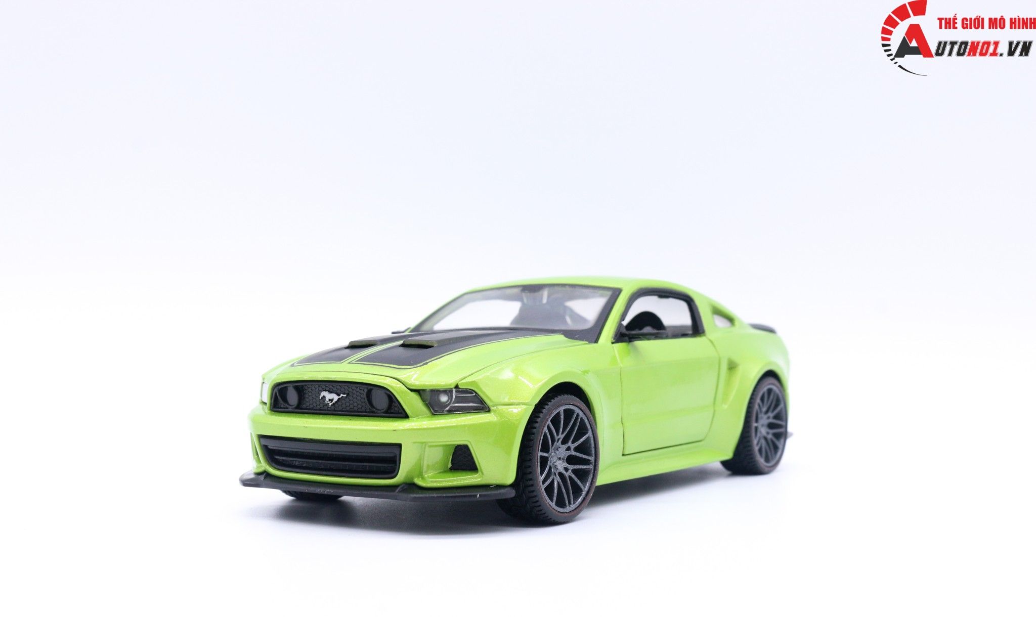  Mô hình xe Ford Mustang New Street Racer Met Green 1:24 Maisto OT24008 