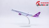  Mô hình máy bay Mông Cổ Hunnu Air Embraer E190 kích thước 20cm MB20081 