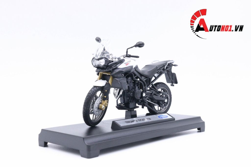 MÔ HÌNH XE MÔ TÔ TRIUMPH TIGER 800 1:18 WELLY 5456