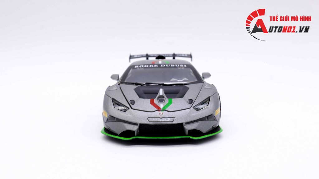 MÔ HÌNH XE LAMBORGHINI HURACAN ST EVO GREY 1:32 ALLOY 7353