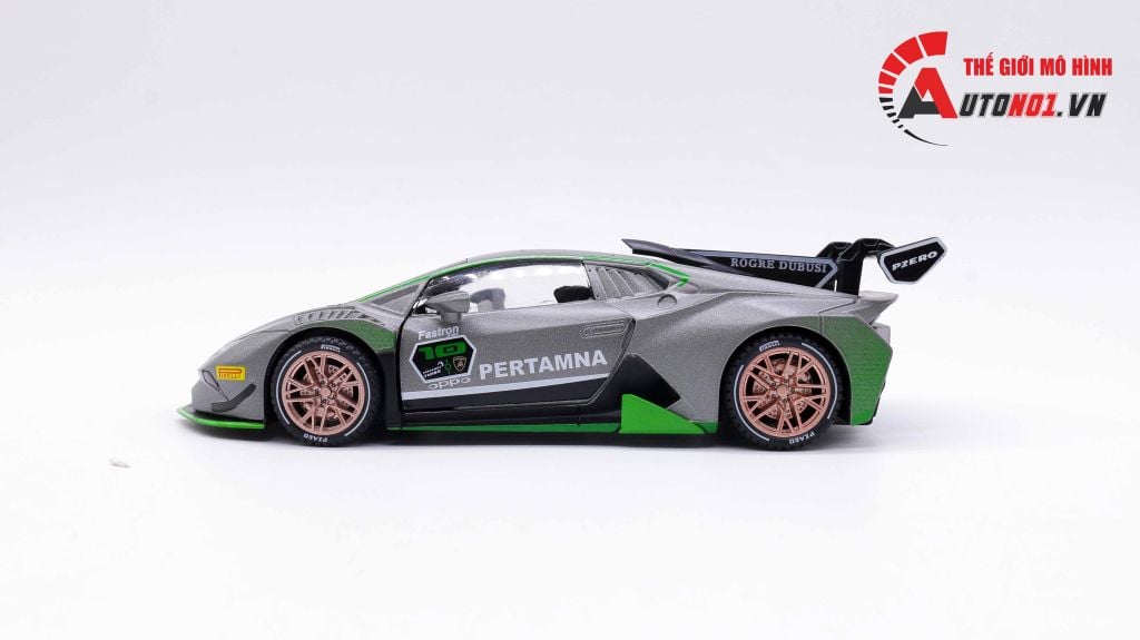 MÔ HÌNH XE LAMBORGHINI HURACAN ST EVO GREY 1:32 ALLOY 7353