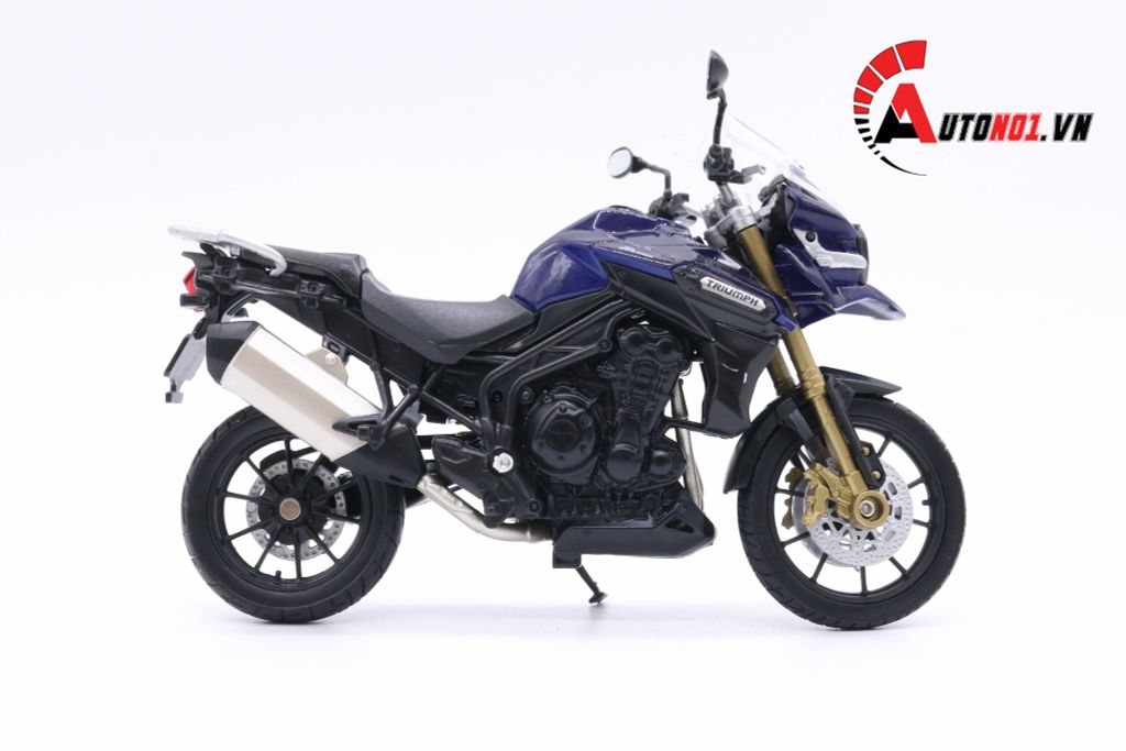 MÔ HÌNH XE MÔ TÔ TRIUMPH TIGER EXPLORER 1:18 WELLY 5457