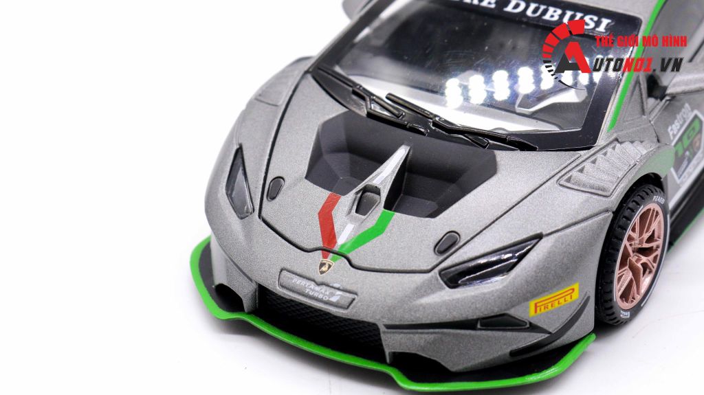 MÔ HÌNH XE LAMBORGHINI HURACAN ST EVO GREY 1:32 ALLOY 7353