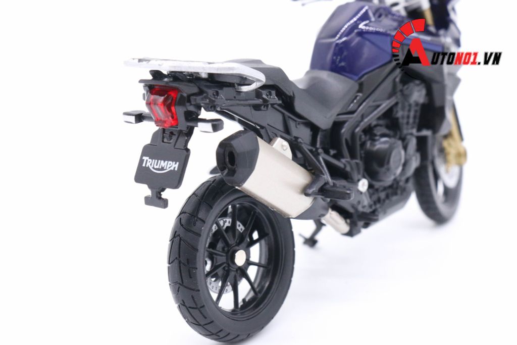 MÔ HÌNH XE MÔ TÔ TRIUMPH TIGER EXPLORER 1:18 WELLY 5457