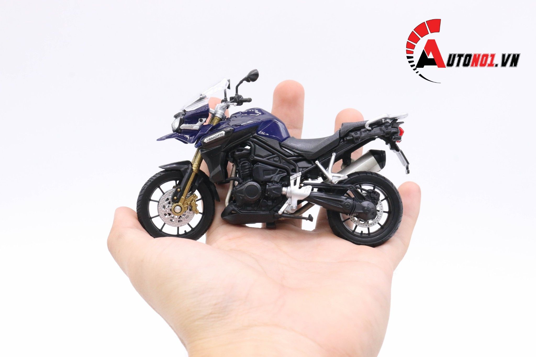  Mô hình xe mô tô Triumph tiger explorer 1:18 Welly 5457 