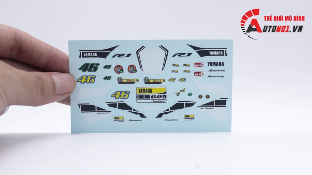 DECAL NƯỚC YAMAHA YZF-R1M 1:12 DC143