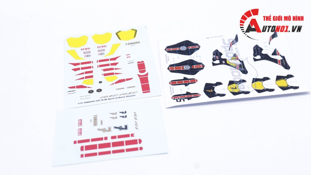 DECAL NƯỚC YAMAHA YZF-R1M 1:12 DC143