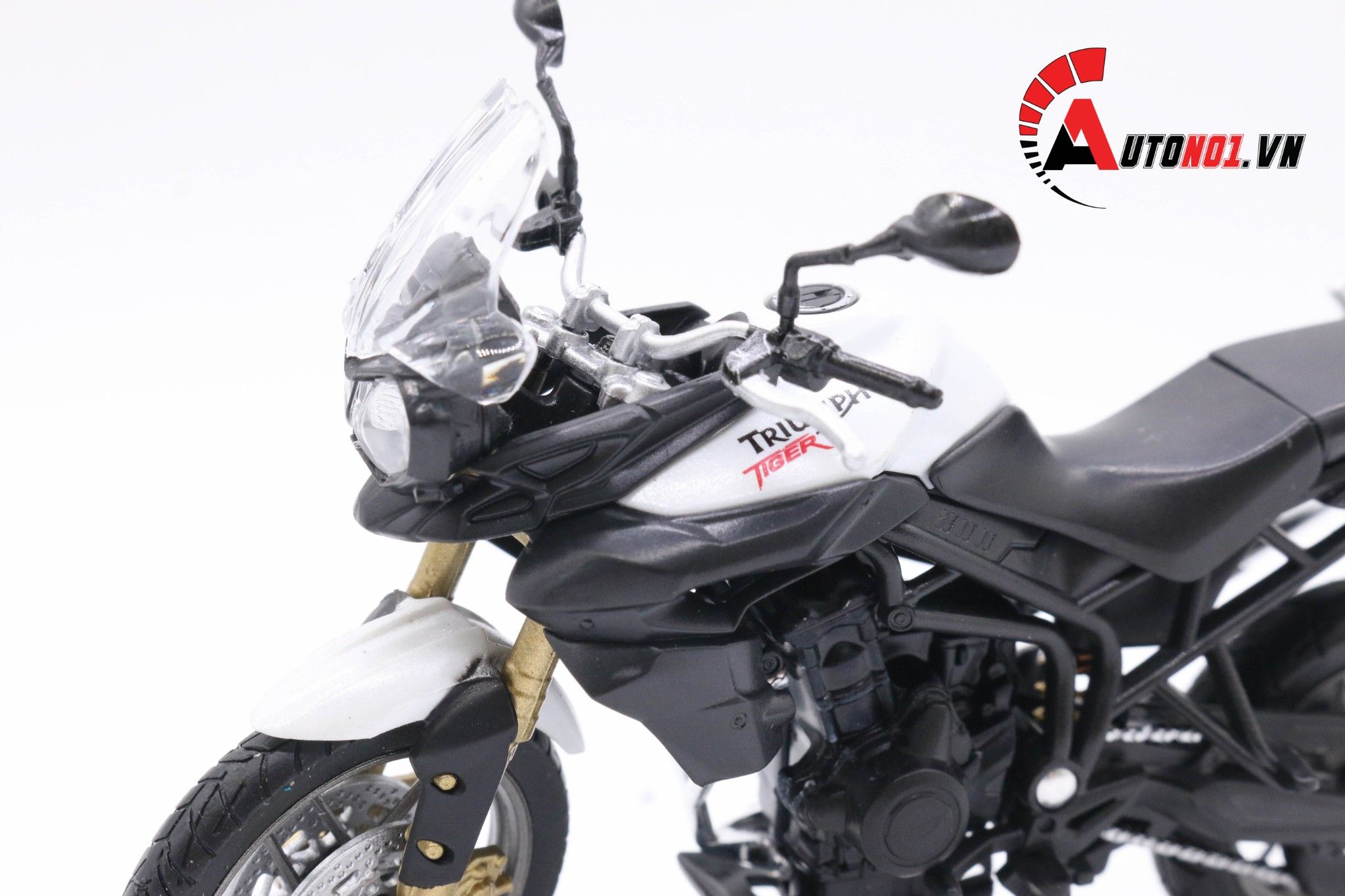  Mô hình xe mô tô Triumph tiger 800 1:18 Welly 5456 