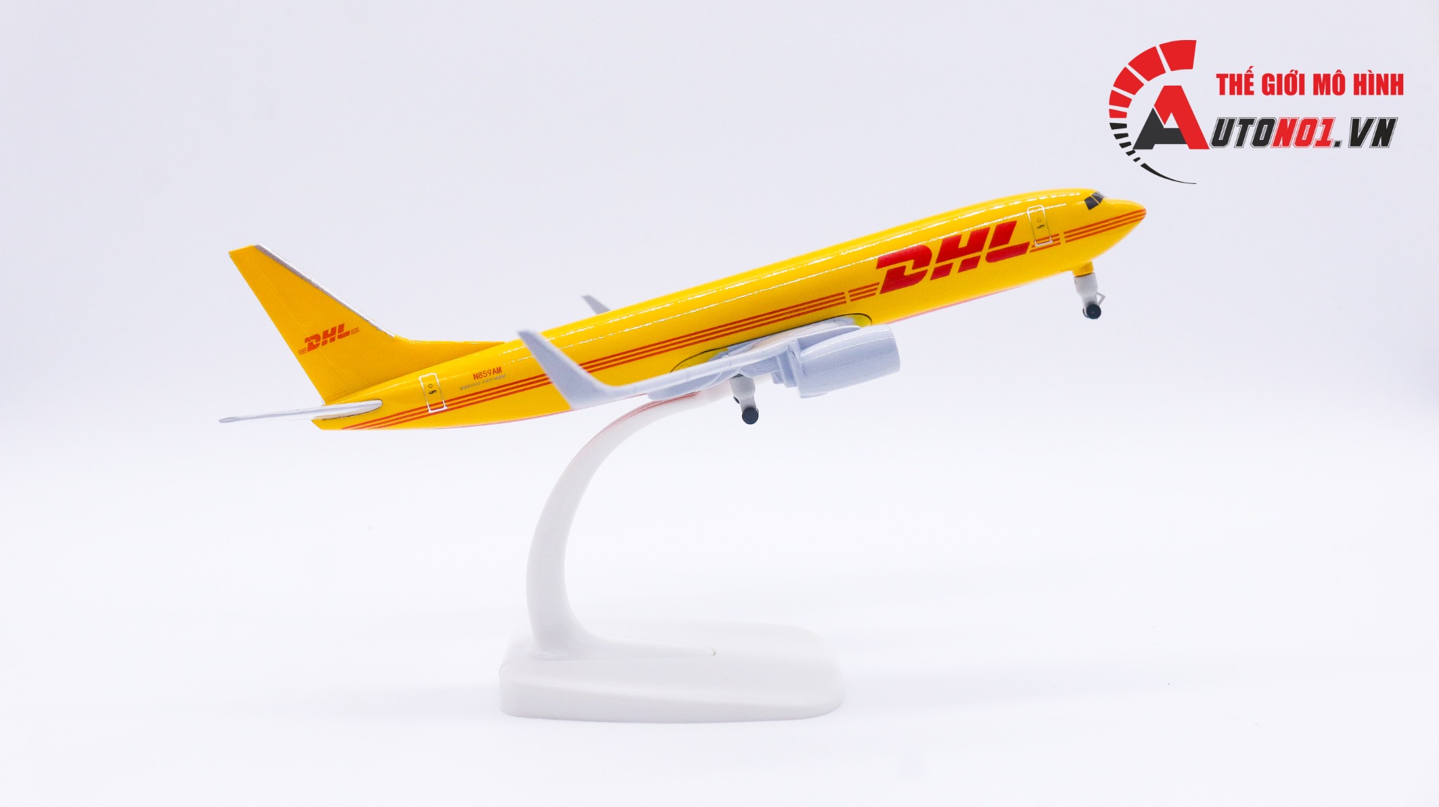  Mô hình máy bay DHL Airlines Boeing B737-800 N859AM 20cm MB20020 