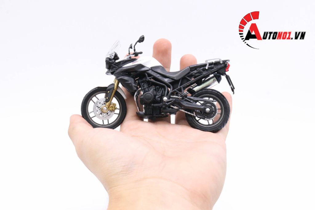 MÔ HÌNH XE MÔ TÔ TRIUMPH TIGER 800 1:18 WELLY 5456