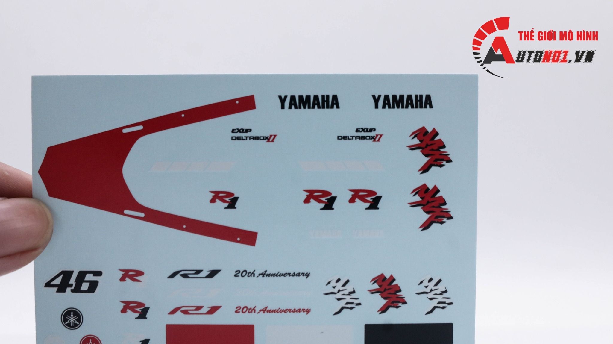  Decal nước Yamaha YZF-R1M 1:12 DC143 