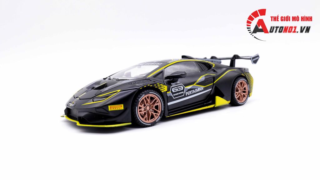 MÔ HÌNH XE LAMBORGHINI HURACAN ST EVO BLACK 1:32 ALLOY 7352