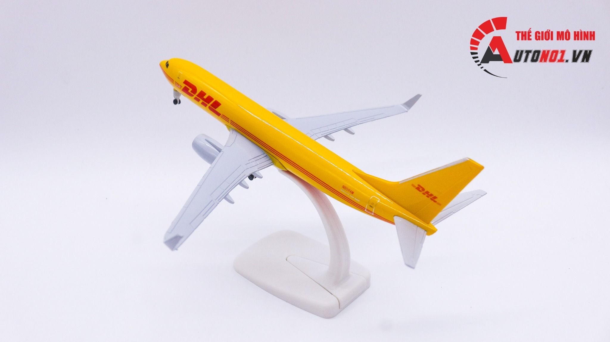  Mô hình máy bay DHL Airlines Boeing B737-800 N859AM 20cm MB20020 