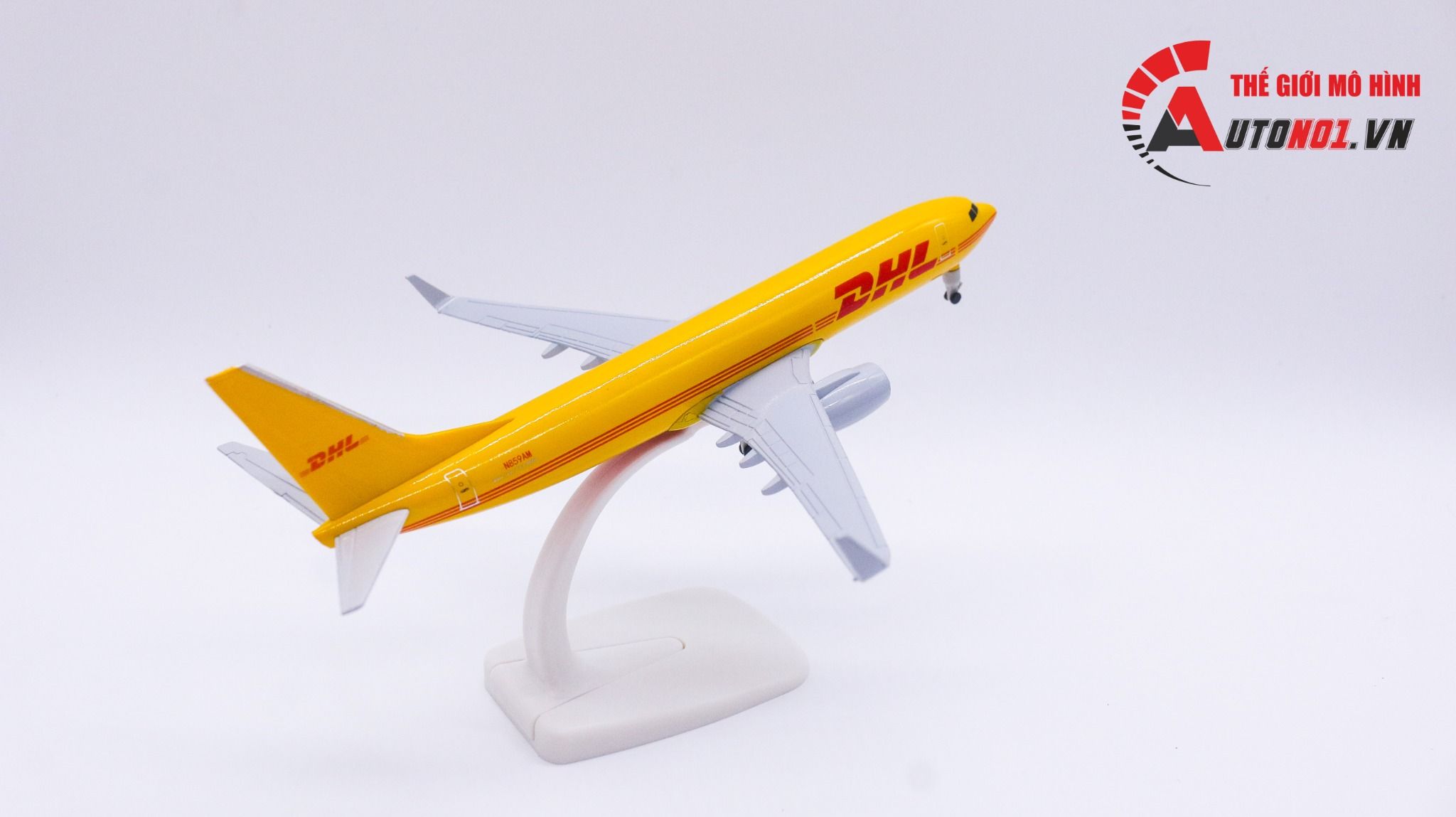  Mô hình máy bay DHL Airlines Boeing B737-800 N859AM 20cm MB20020 