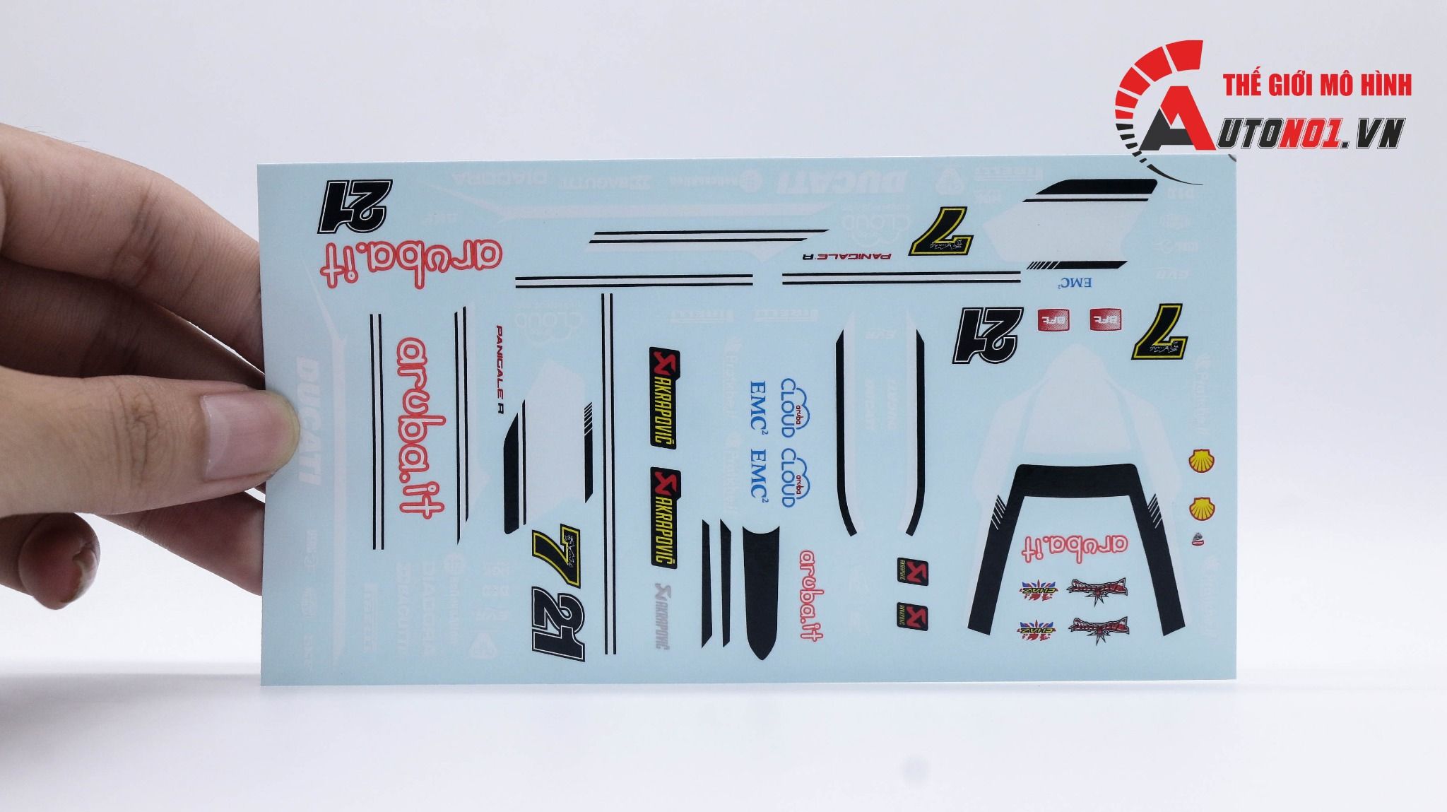  Decal nước Ducati 1199 Panigale 1:12 DC066 