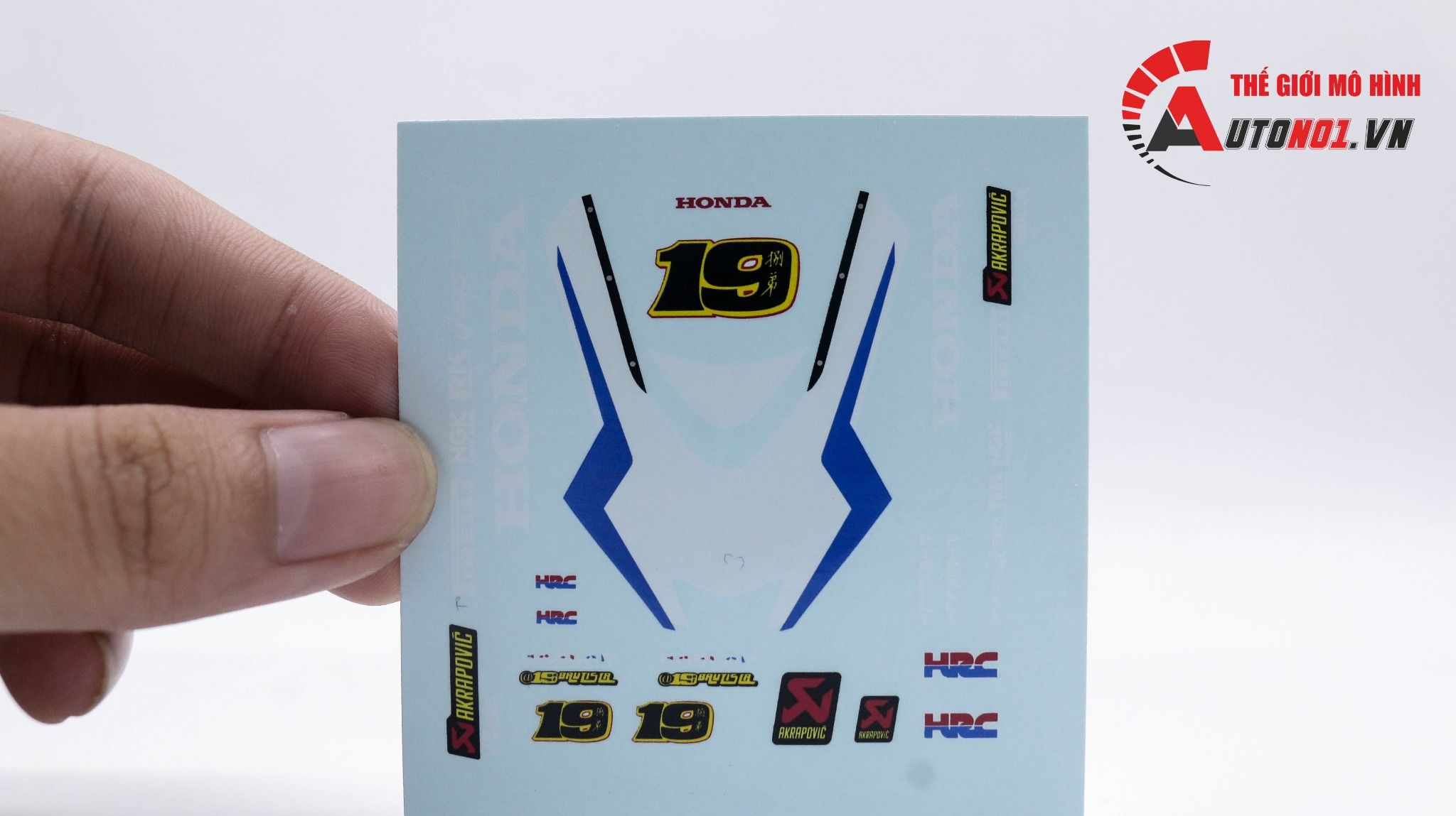  Decal nước Honda CBR1000RR 1:12 DC091 