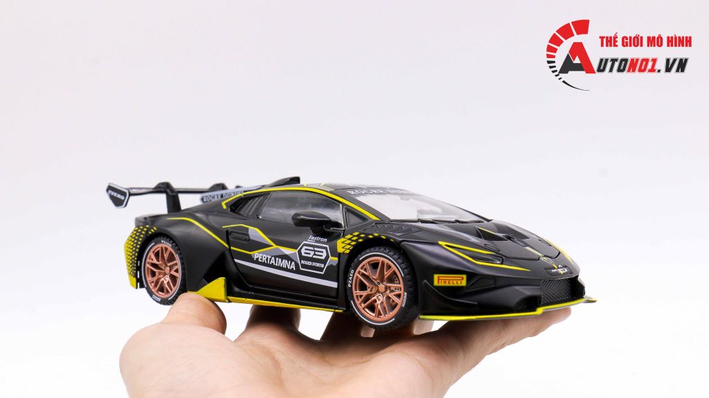 MÔ HÌNH XE LAMBORGHINI HURACAN ST EVO BLACK 1:32 ALLOY 7352