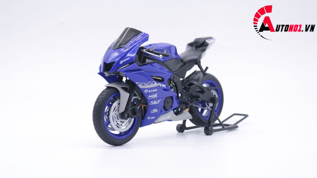 MÔ HÌNH XE YAMAHA R6 BLUE ĐỘ PÔ SC AUTONO1 D159