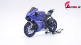  Mô hình xe độ Yamaha R6 Blue Pô Akrapovic 1:12 Autono1 Welly D207E 