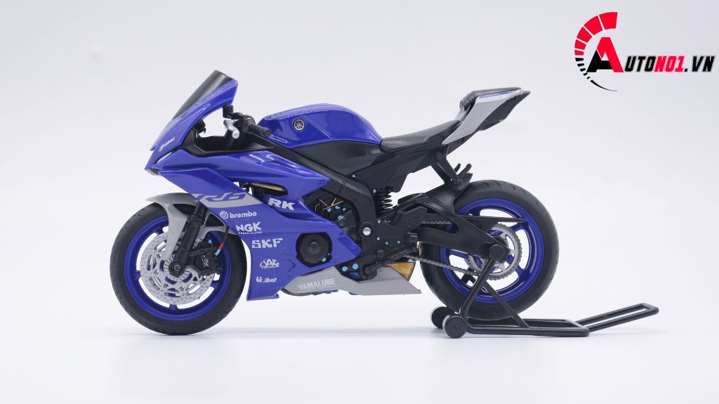 MÔ HÌNH XE YAMAHA R6 BLUE ĐỘ PÔ SC AUTONO1 D159