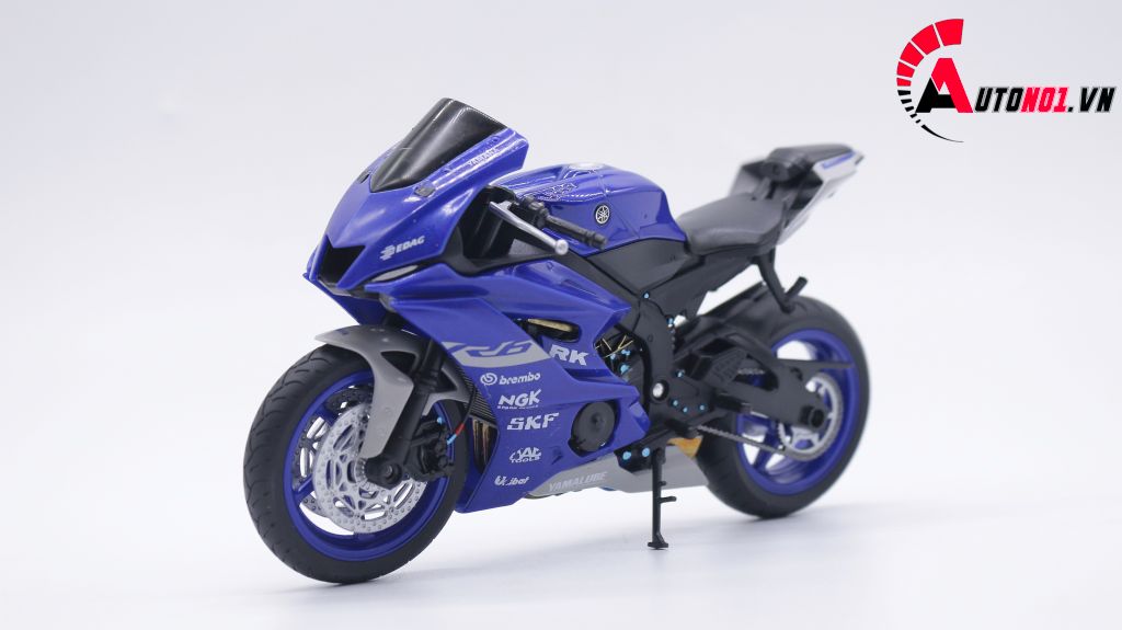 MÔ HÌNH XE YAMAHA R6 BLUE ĐỘ PÔ SC AUTONO1 D159