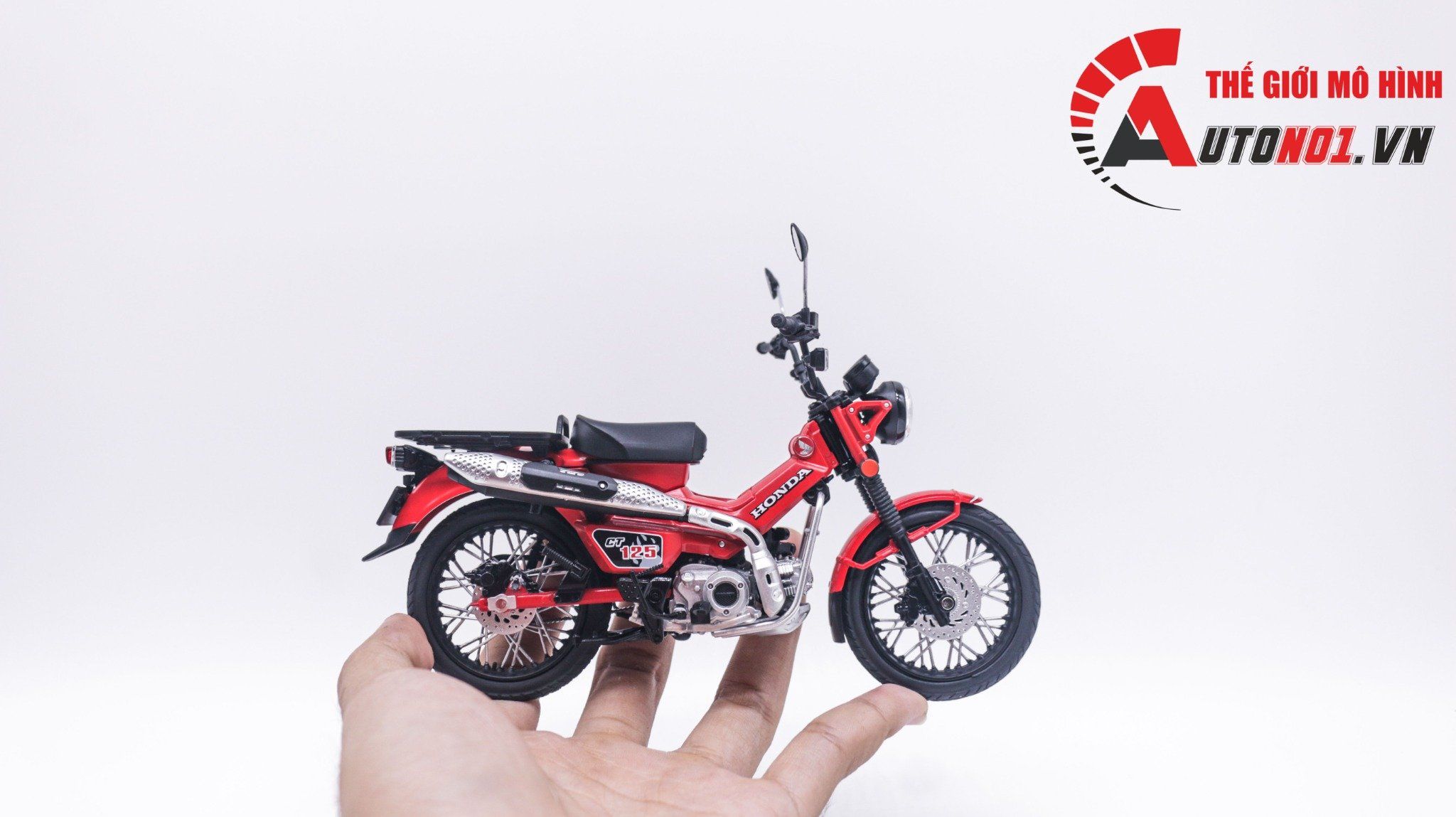  Mô hình xe Honda CT125 Hunter Cub tỉ lệ 1:12 Aoshima MT063 