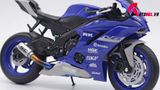  Mô hình xe độ Yamaha R6 Blue Pô Akrapovic 1:12 Autono1 Welly D207E 