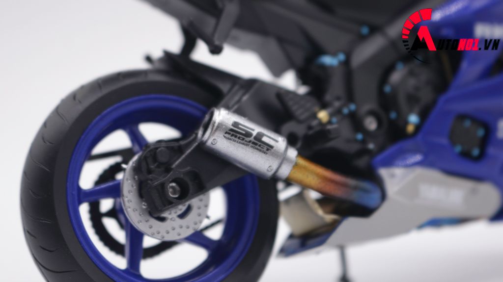 MÔ HÌNH XE YAMAHA R6 BLUE ĐỘ PÔ SC AUTONO1 D159