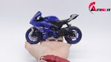  Mô hình xe độ Yamaha R6 Blue Pô Akrapovic 1:12 Autono1 Welly D207E 