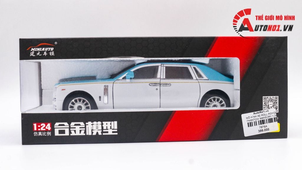 MÔ HÌNH XE ROLL ROYCE PHANTOM MANSORY 1:24 MINIAUTO 7878