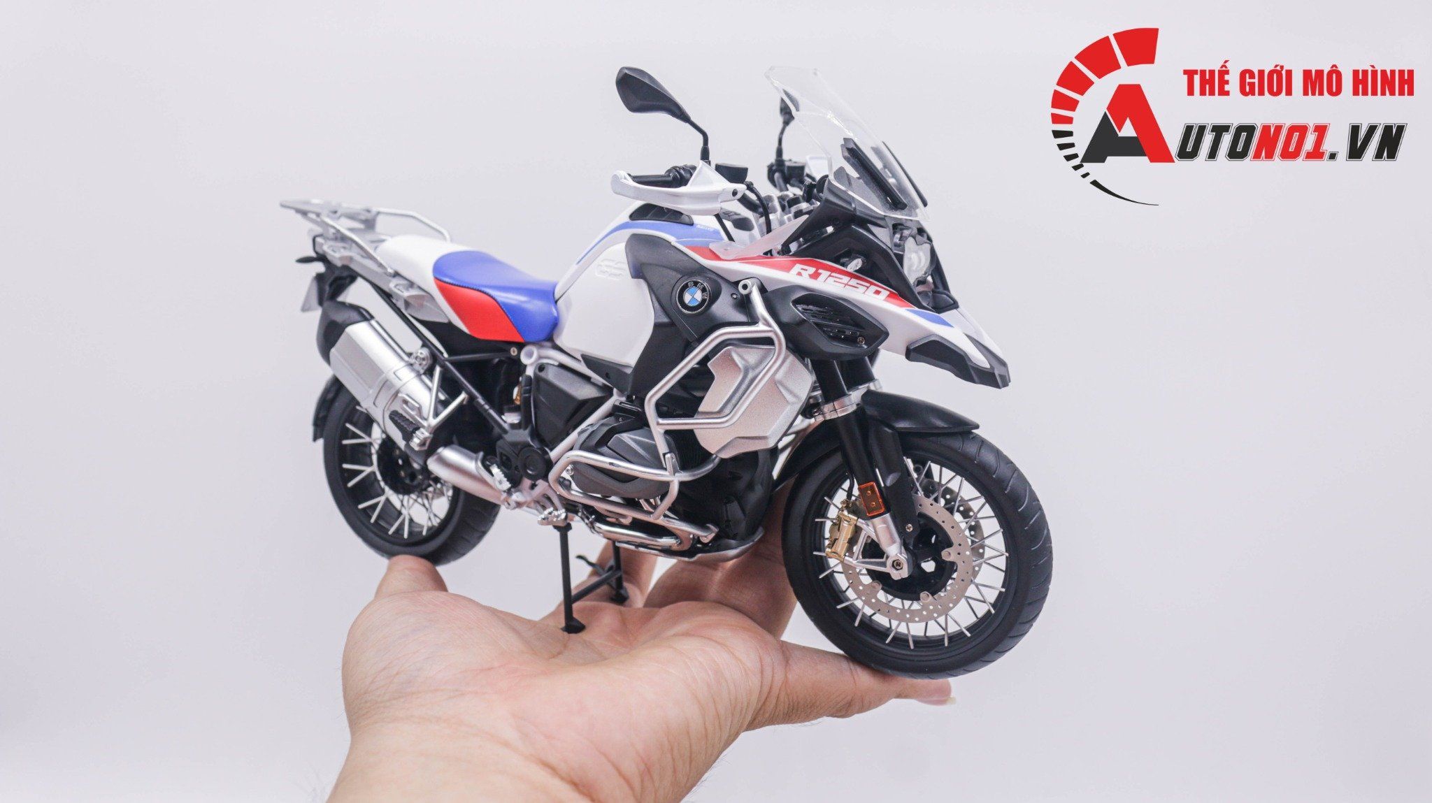  Mô hình moto cao cấp BMW R 1250 GS ADV Meng đã sơn hoàn thiện tỉ lệ 1:9 MT066D 