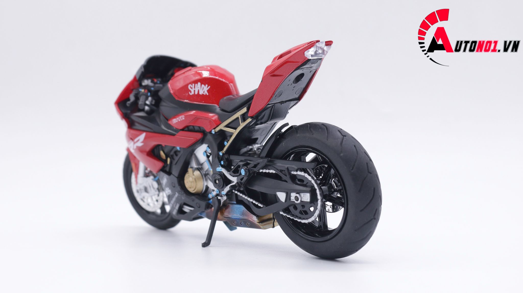  Mô hình xe độ Bmw S1000 2020 Red Pô 1:12 Autono1 Alloy D160A 