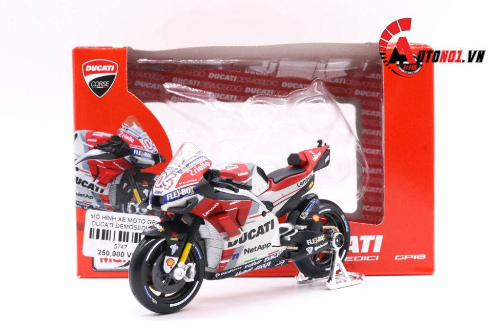 MÔ HÌNH XE MOTO GP DUCATI DESMOSEDICI 2018 NO.4 1:18 MAISTO 5747