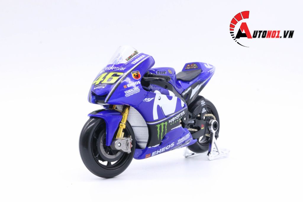 MÔ HÌNH XE MOTO GP YAMAHA FACTORY RACING 2018 VALENTINO ROSSI NO.46 1:18 MAISTO 5817