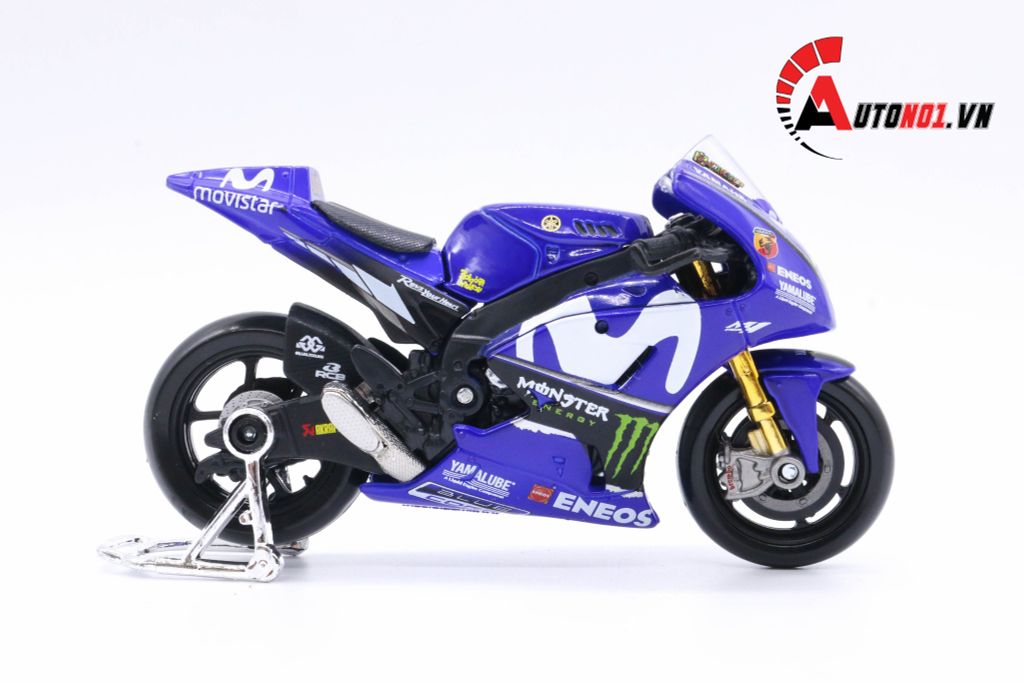 MÔ HÌNH XE MOTO GP YAMAHA FACTORY RACING 2018 VALENTINO ROSSI NO.46 1:18 MAISTO 5817