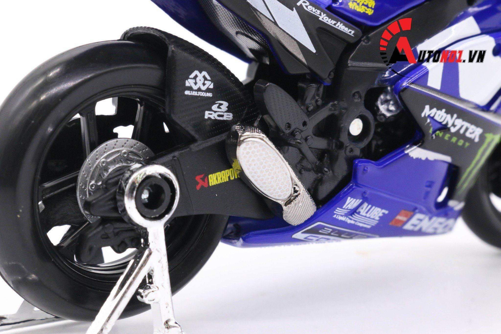  Mô hình xe mô tô GP Yamaha factory racing 2018 1:18 Maisto 5817A 