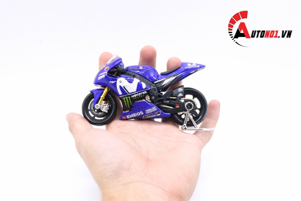 MÔ HÌNH XE MOTO GP YAMAHA FACTORY RACING 2018 VALENTINO ROSSI NO.46 1:18 MAISTO 5817