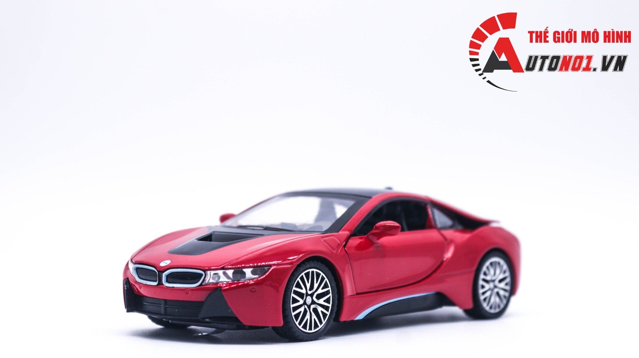  Mô hình xe Bmw I8 full open tỉ lệ 1:32 Jiaye Model OT347 