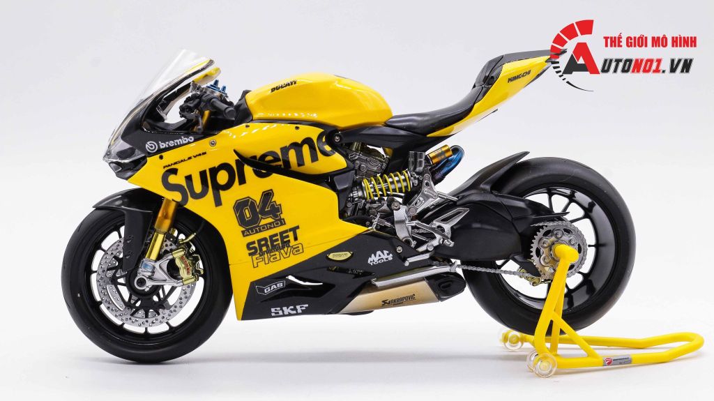 MÔ HÌNH XE ĐỘ DUCATI V4S SUPREME YELLOW TỈ LỆ 1:12 TAMIYA D126