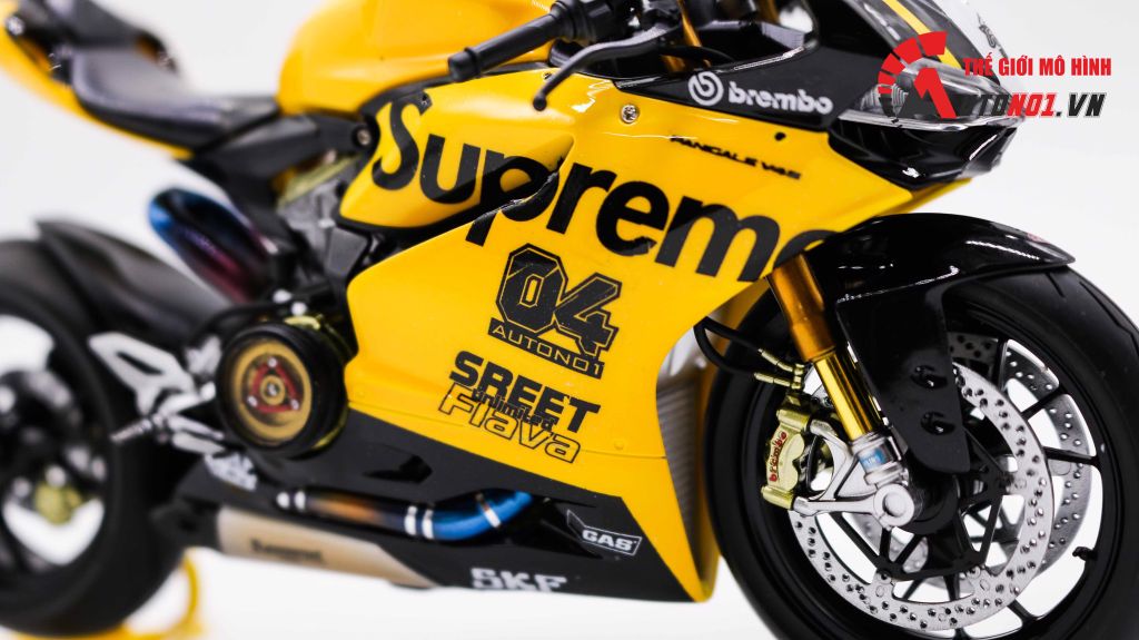 MÔ HÌNH XE ĐỘ DUCATI V4S SUPREME YELLOW TỈ LỆ 1:12 TAMIYA D126