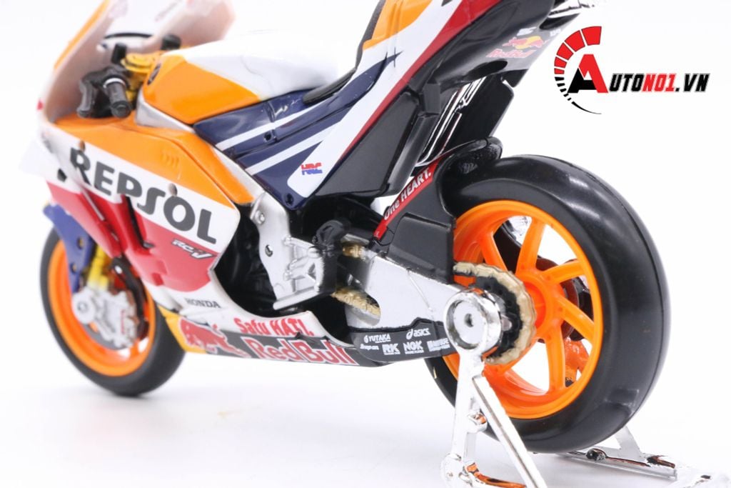 MÔ HÌNH XE MOTO GP HONDA RC213V REPSOL 2018 MARC MARQUEZ NO.93 1:18 MAISTO 5815