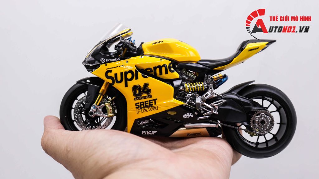 MÔ HÌNH XE ĐỘ DUCATI V4S SUPREME YELLOW TỈ LỆ 1:12 TAMIYA D126